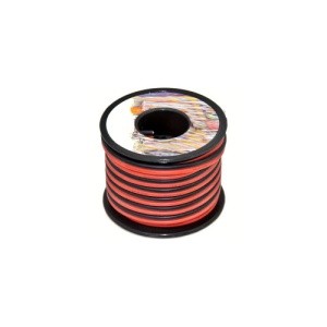Rola cablu profesional rosu cu negru 2x14G-PRO lungime 20 metri Cod: 2x14G-PRO - Img 1