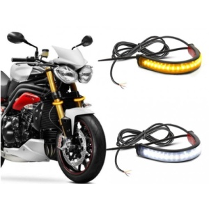 Set banda DRL 12.5cm 12V cu functie de semnalizare dinamica. COD: 8260064â€‹ - Img 1