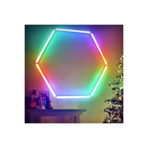Set lumini LED hexagonale 42W 6000K alb rece pentru garaj/atelier Cod: HEX4 - Img 2