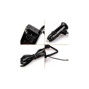 Voltmetru 3 in1 12-24V cu ceas si termometru Cod: FS-6146 - Img 3