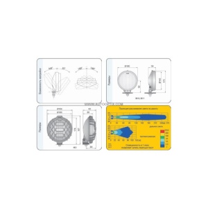 â€‹Proiectoare rotunde universale cu lentila clara 160 x 84mm. Cod:04616 Wesem. - Img 2