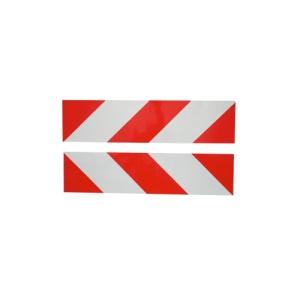 Abtibild reflectorizant Alb/Rosu 10cmx40cm Cod: DIS501801 - Img 1