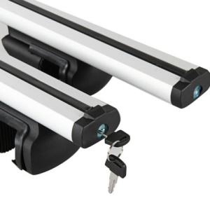 Bara portbagaj universala transversala din aluminiu cu cheie 120cm Cod: FLEX Argintiu - Img 7