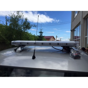Bara Rampa girofare cu LED-uri 12v/24v lumina albastra COD: ART24 - Img 1