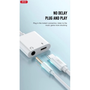 Cablu adaptor 2 in 1: incarcare + jack 3,5mm compatibil Lighting (Iphone) COD:XO-NB-R172B - Img 3