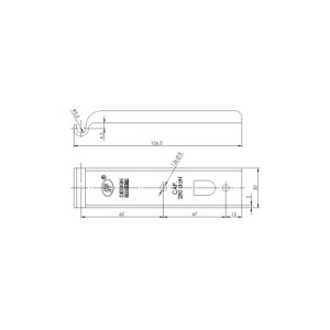 Contraplaca inchizator metalica 280 kg pentru remorca sau oblon Cod: Z-01 - Img 2