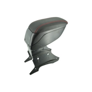 Cotiera universala cu baza metalica , Negru+cusatura rosie Cod: 48014 - Img 1