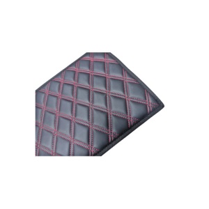 Covoras tunel imitatie piele negru cusatura rosie 25x60cm - Img 2