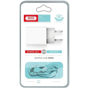 Incarcator retea USB 2.4A cu cablu Micro USB Cod:XO-L65-NB103B - Img 2