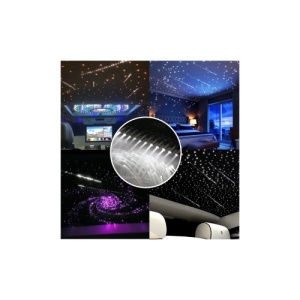 Kit fibra optica LED RGB+W plafon instelat cu efect meteorit (Stea Cazatoare) 450fire ,3m 12V Cod: HH-45013 - Img 3