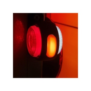 Lampa gabarit laterala LED NEON Alb / Rosu 12-24V Cod: 202017-BK - Img 4