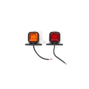 Lampa gabarit patrata LED tip neon portocalie si rosie 12V-24V Cod: 202204 - Img 1