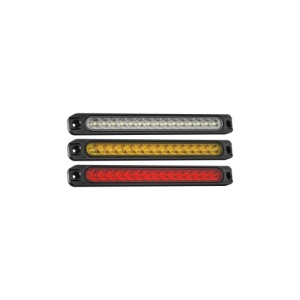 Lampa laterala LED alba cu 3 functii lumina continua, flash, semnalizare dinamica 12-24V Cod: ZC-15LEDW - Img 1