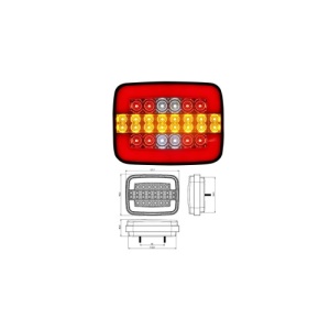 Lampa LED cu semnalizare dinamica 4 functii 12V Cod: 202205-D - Img 4