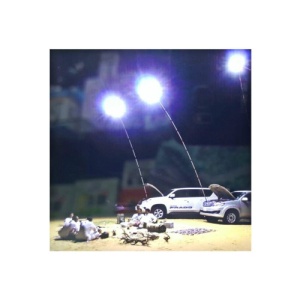 Lampa LED extensibila 4.5m, 200w 15000lm, lumina alba 6000k si telecomanda - Img 3