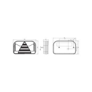 Lampa spate 240x140, 5 functii, cu mers inapoi, LED, dreapta, NT Fristom Cod: FT-170-P - Img 4