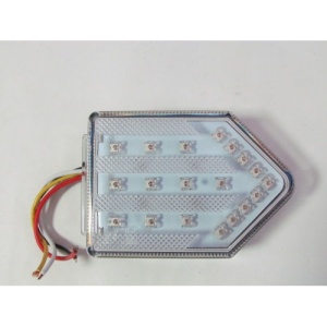 Lampa stop camion DF TRL001 cu sticla TRANSPARENTA LED 12v - Img 1