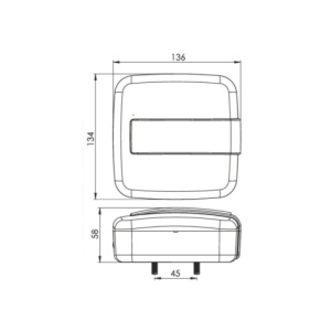 Lampa stop patrata LED SMD 12V Cod: 202101-D - Img 3