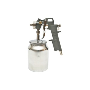 Pistol de vopsit cu aer comprimat 1L, cupa din inox in partea de jos, duza 1.5mm Cod: BK79599 - Img 1