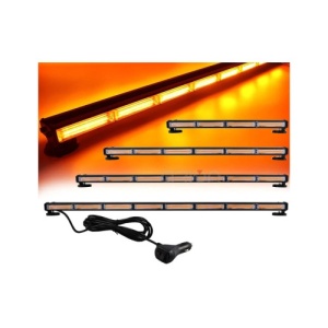 Proiector / Rampa girofar cu functie stroboscopica 12V-24V lumina Portocalie Cod: AS-COB-5-2S cu baza magnetica - Img 1