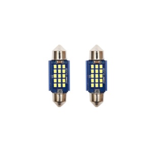 Set 2 becuri LED SMD SOFIT 36mm 12V 0,2A 12 SMD lumina rece Cod: BK80039 - Img 1