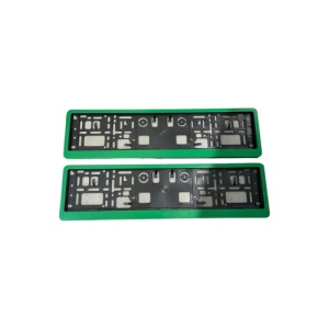 Set 2 suporti numar inmatriculare cu rama verde - Img 2