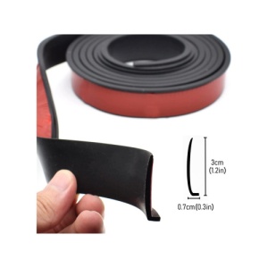 Set 4 ornamente protectie aripa din cauciuc 1,6mx5,5cm culoare Neagra Cod: FS-7016 - Img 3