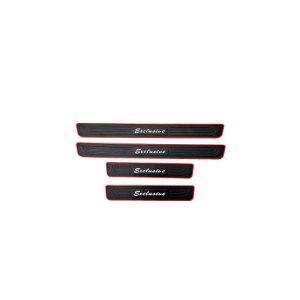 Set 4 ornamente protectie praguri din cauciuc Cod: PRGC001LG - Img 1