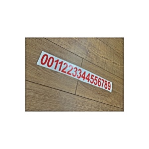 Set abtibilduri pentru numar de telefon, cu 16 cifre fiecare, Cod: TZ-123 - Img 2