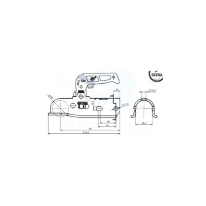 Set cupla remorca cu 3 adaptoare ,suruburi, manson si protectie bara Cod: BC-3000.1D - Img 4