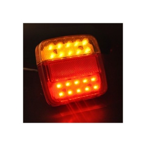 Set lampa spate LED 110x105 mm, 5 functii, iluminare numar, stanga/dreapta Cod: H5-363PC - Img 6