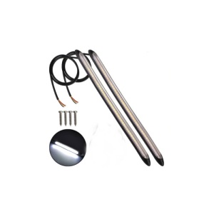 Set lumini de zi LED DRL cu functie de semnalizare dinamica Lumina de zi alba / Semnalizare dinamica galbena 12V Cod: ZC-D3 - Img 1