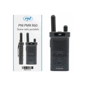 Statie radio portabila PNI PMR R60 446MHz, 0.5W, Scan, blocare taste, SOS, Monitor, acumulator 1200mAh - Img 3
