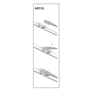 Stergator parbriz sofer BMW seria 6 coupe 01/2004-> COD:ART35 23" - Img 2