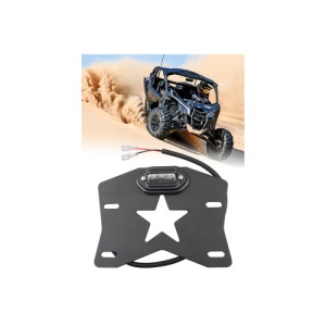 Suport numar inmatriculare 12V cu lampa LED ATV/UTV compatibil MAVERICK Cod: RZR-064 - Img 2
