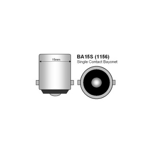 Bec cireasa 3W COB BA15S lumina alba 12V ( Tip vechi Simetric) Cod:JSUN51 - Img 2