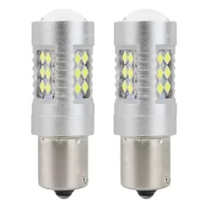 Bec Led Canbus 24SMD 3030 1156 (P21W) White 12V/24V Amio Cod: 01445 - Img 2