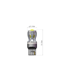 Bec o faza T20 7440 W21W 14SMD 2835 12V CANBUS nonpolar 280 lumen/ Lumina alba Cod: SPTA3-7440-W - Img 3