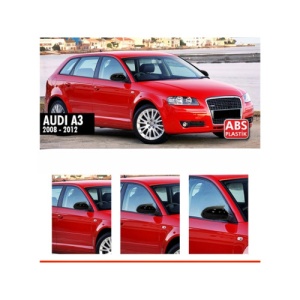 Capace oglinda tip Batman compatibile Audi A3 8P 2008-2012 Cod: BAT10002 / C502-BAT2 - Img 2
