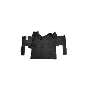Covor auto imitatie piele dedicat Camion Volvo FH4 Cutie automata Negru/Rosu Cod:LUX-983 - Img 1