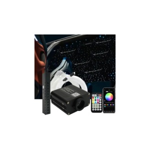 Kit fibra optica LED RGB+W plafon instelat cu efect meteorit (Stea Cazatoare) 450fire ,3m 12V Cod: HH-45013 - Img 4