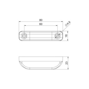 Lampa gabarit 80x18 LED, galbena, 12-30V, Cod: FT-013 Z - Img 4