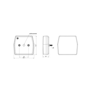 Lampa spate 99,6x93, 3 functii, LED, cablu, LED Fristom Cod: FT-222 - Img 6