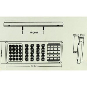 Lampa stop SMD 2026A Voltaj: 12V-24V Nr. led-uri: 55 SMD Rezistenta la apa: IP66 - Img 2
