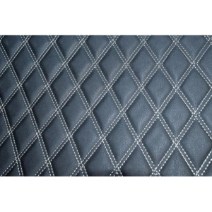 Material special pentru COVORASE auto romb negru/cusatura gri.Cod: COV02NG - Img 1