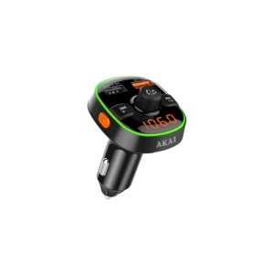 Modulator FM Akai , Bluetooth, USB, functie incarcator telefon, microfon incorporat, afisaj LED Cod: FMT-52BT - Img 1
