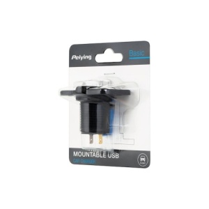 Mufa montaj bricheta auto incarcare 2 X USB 3.1 Cod: PY-CHR0001 - Img 2