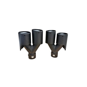 Ornament toba dubla negru mat dreapta / stanga intrare 60mm Cod: 7100417M - Img 1