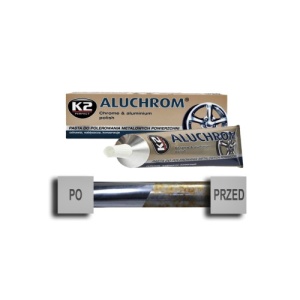 Pasta polish curÄƒÈ›at È™i lustruit suprafeÈ›e cromate È™i aluminiu K2 Aluchrom 120g Cod: K0031 - Img 4