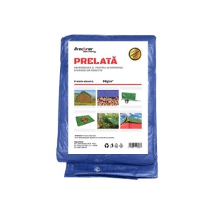 Prelata cu ochiuri de prindere 80g/m2 albastra 4mx6m Cod: BK89403 - Img 1